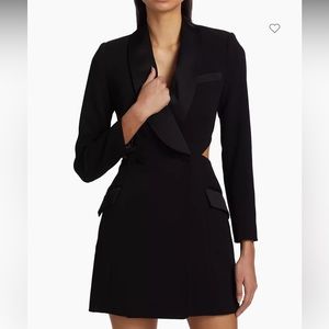 **Brand New with Tags** Simkhai, Wilma cut out blazer dress, black, size 6